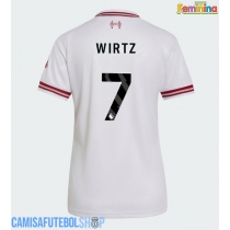 Camisa de time de futebol Liverpool Florian Wirtz #7 Replicas 2º Equipamento Feminina 2026-27 Manga Curta